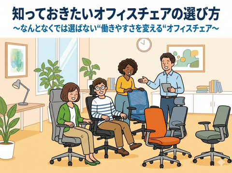 教えて！一色先生「知っておきたいオフィスチェアの選び方」