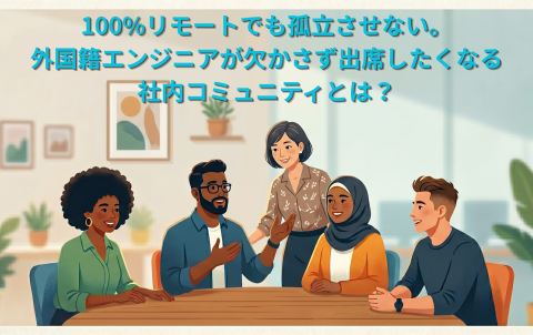 100%リモートでも孤立させない。外国籍エンジニアが欠かさず出席したくなる社内コミュニティとは？